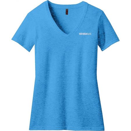 20-DM1190L, X-Small, Heathered Bright Turquoise, None, Left Chest, Stratasys.